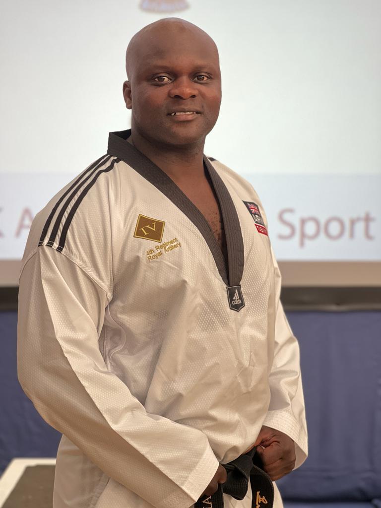 Yamie Guba in Taekwondo uniform
